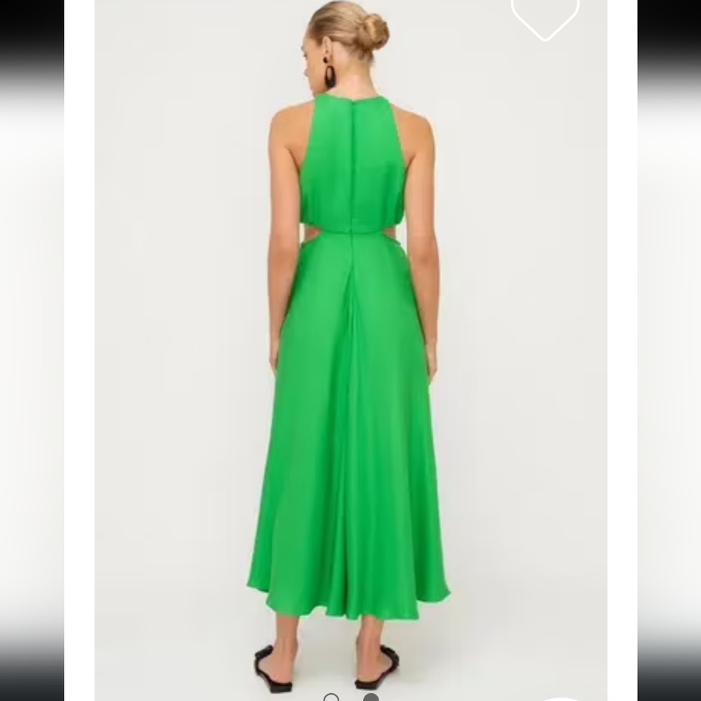 Entro Green Cut Out Maxi Dress - Picture 2 of 4